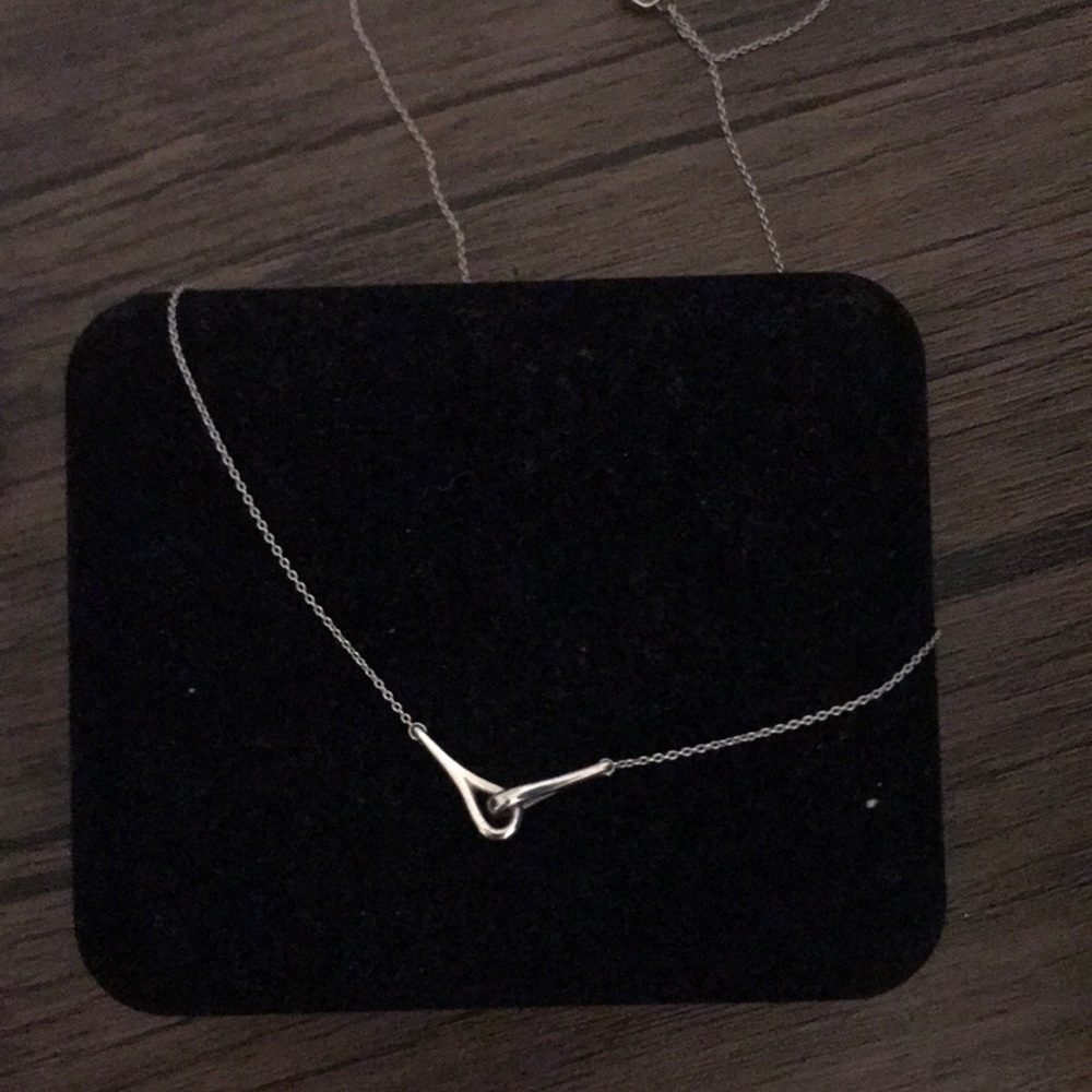 Kay jewelers intertwining necklace -silver